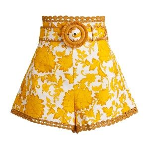 Zimmerman high-waisted postcard shorts NEW w/tags